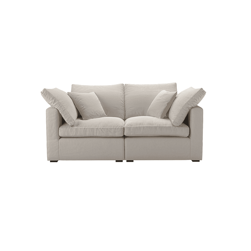 Long Island Slim 2 Seat Sofa, H80cm x W176cm x D102cm, Taupe