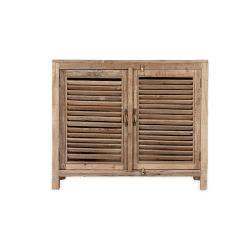 Image showing the Ibo Reclaimed Wooden Slatted Sideboard, Natural product.