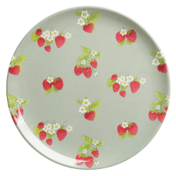 Image showing the Strawberries Dinner Plate, D25.5cm, Green, Red, White product.
