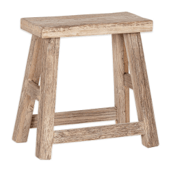 Image showing the Ibo Reclaimed Wood Low Stool, Natural product.