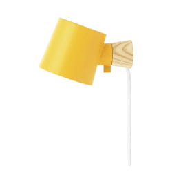 Image showing the Rise Wall Light L17 x D10 x H9.7cm Yellow, Yellow product.