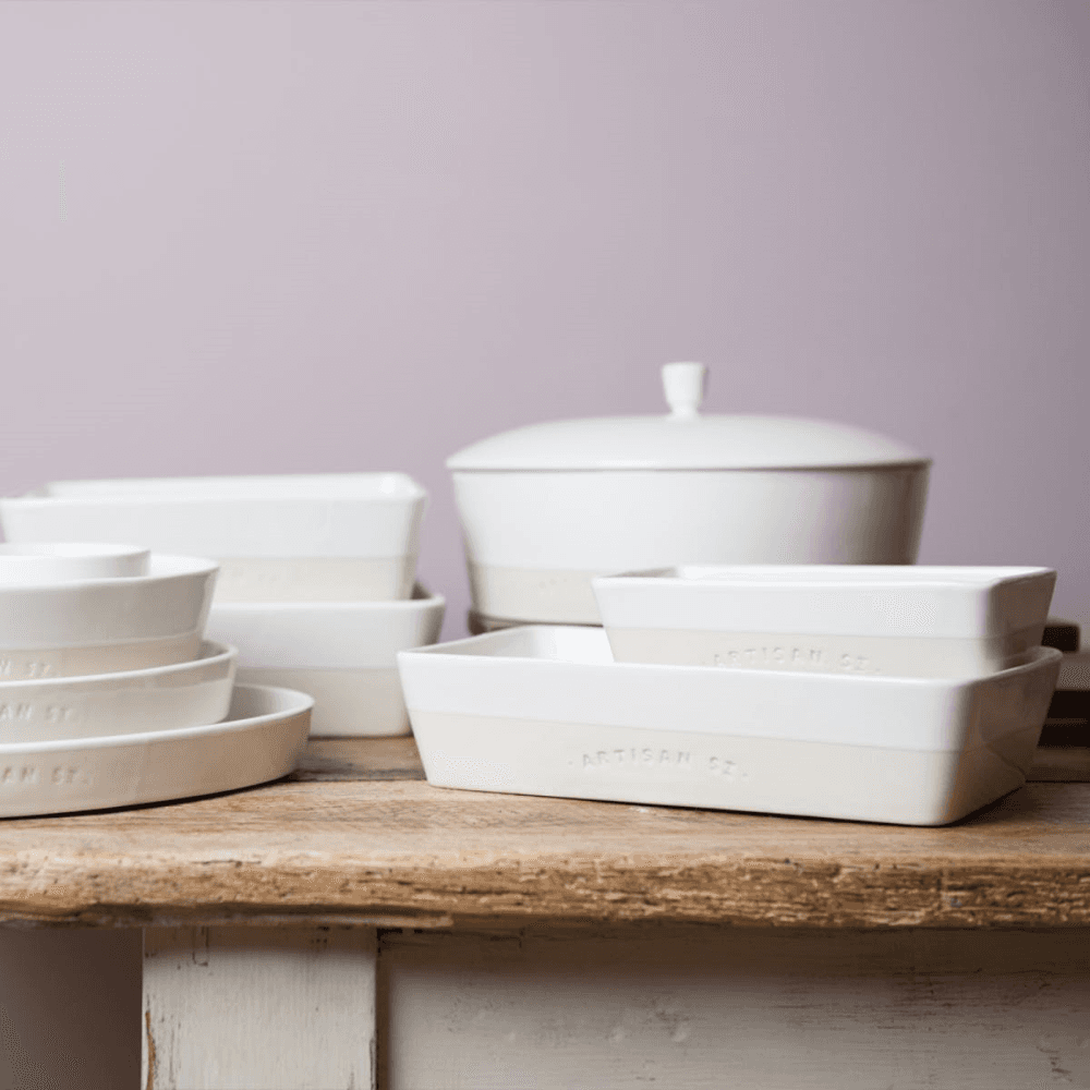 Shallow casserole dish, W26 x L26 x H13cm, Stoneware