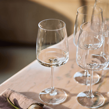 Image showing the Zero Set of 4 White Wine Glasses, 430ml product.