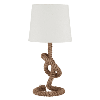 Image showing the Knotted Rope and Jute Table Lamp product.
