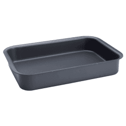 Image showing the Roasting Tin, Hard Anodised, Grey, Half Size product.