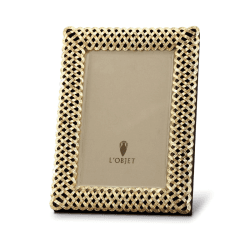 Image showing the Braid Photograph frame, 4 x 6", Gold product.