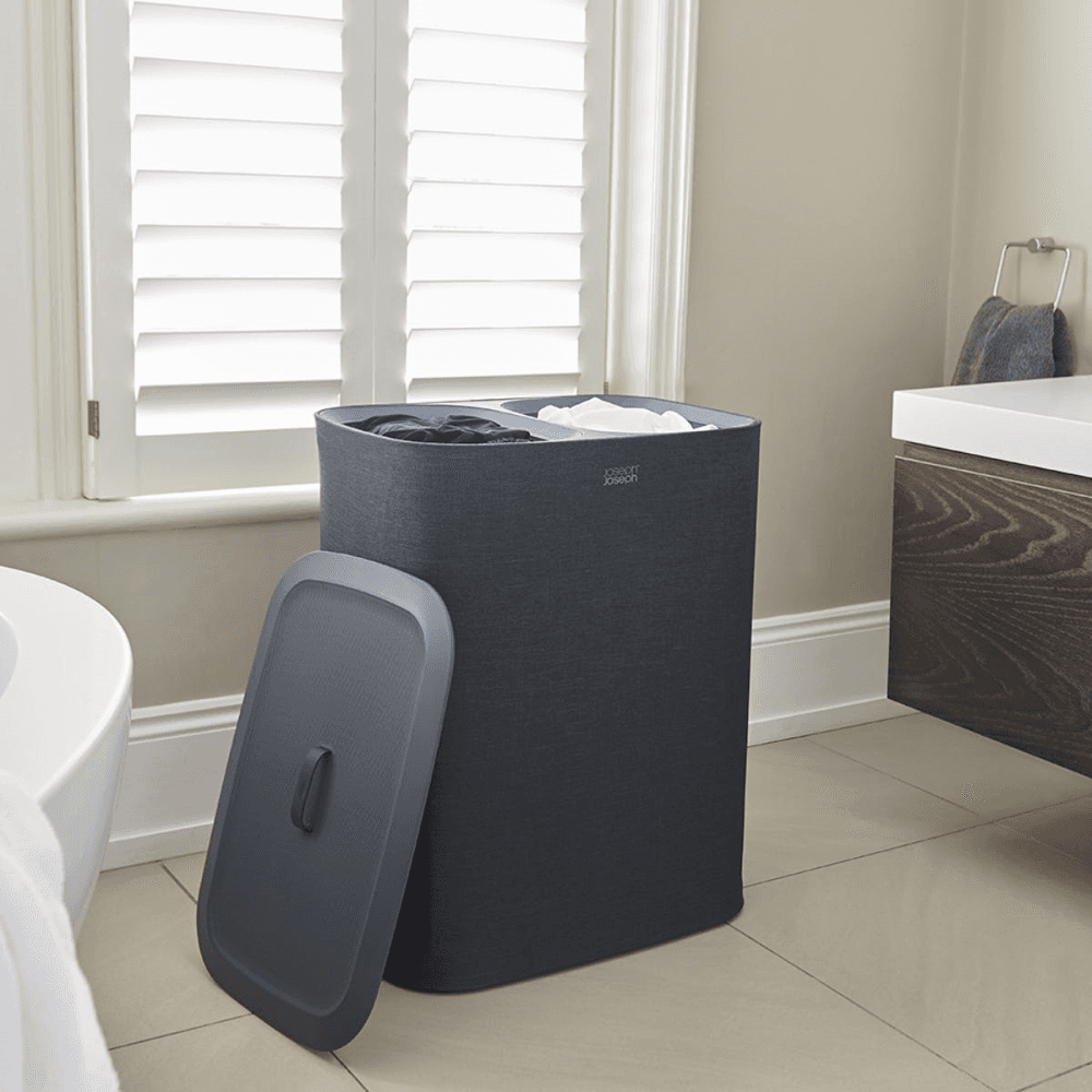 Tota Easy-Empty Laundry Basket 90 Litre Black