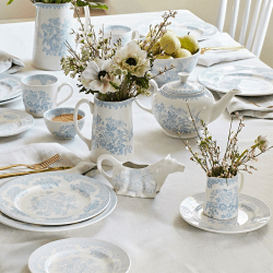 Image showing the Asiatic Pheasants Tankard Jug, 160ml, Blue product.