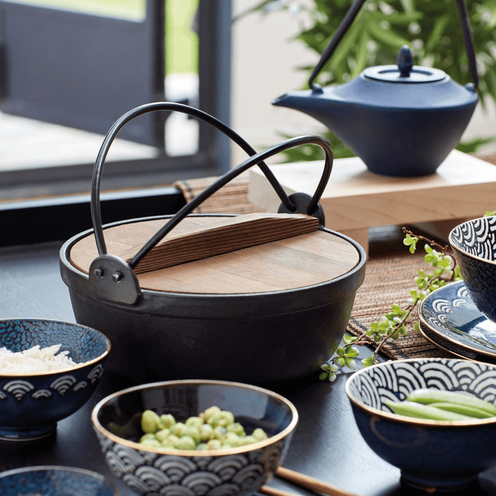 World of Flavours - Oriental Cast iron cooking pot, H10 x W21 x L21cm