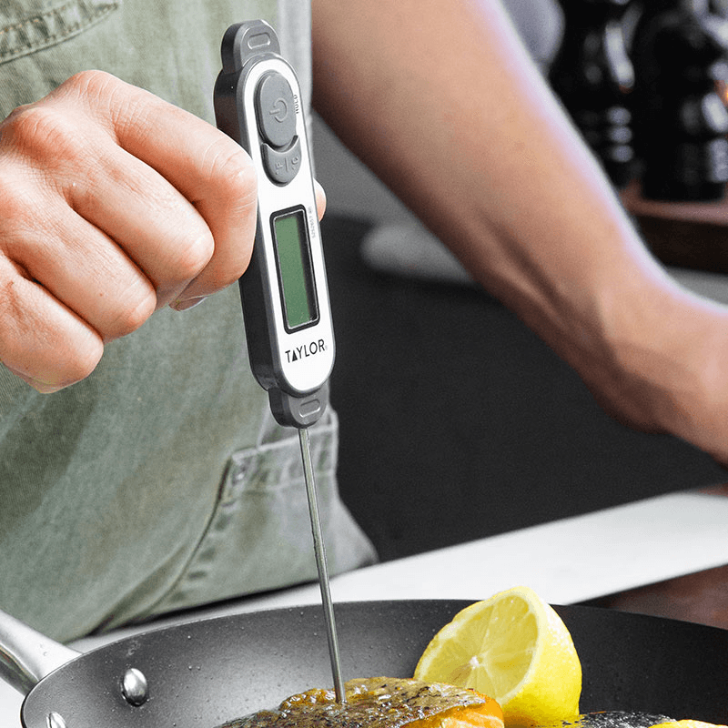 Digital Waterproof Precision Thermometer, Silver