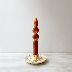 Image showing the Splatter Candle Holder, Burnt Orange product.