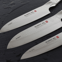 Image showing the Sai 3 Piece Global Sai Knife Set, Silver product.