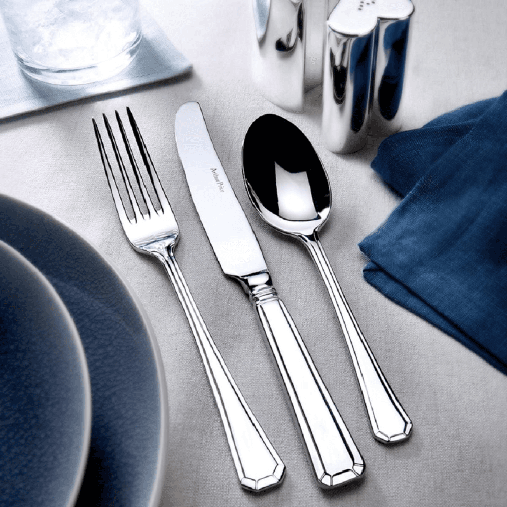 Grecian 7 piece place setting, Stainless Steel
