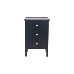Image showing the Chelmsford Bedside Table, Satin Black product.