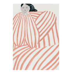 Image showing the Still Waiting - Sofia Lind Art print, H70 x D50cm, Multi product.