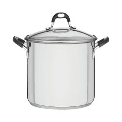 Image showing the Solar Silicone stainless steel stock pot and glass lid, stainless steel, 30cm product.