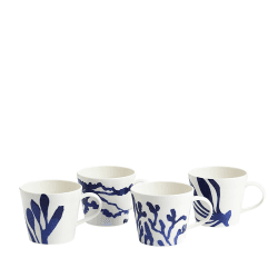 Image showing the Pacific Set of 4 Mug, 400ml, Blue product.