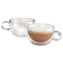 Image showing the Duo Form Cappuccino Glass Set, 250ml product.