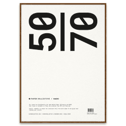 Image showing the Timber Poster Frame with Acrylic Glass, 50 x 70cm, Dark Oak product.