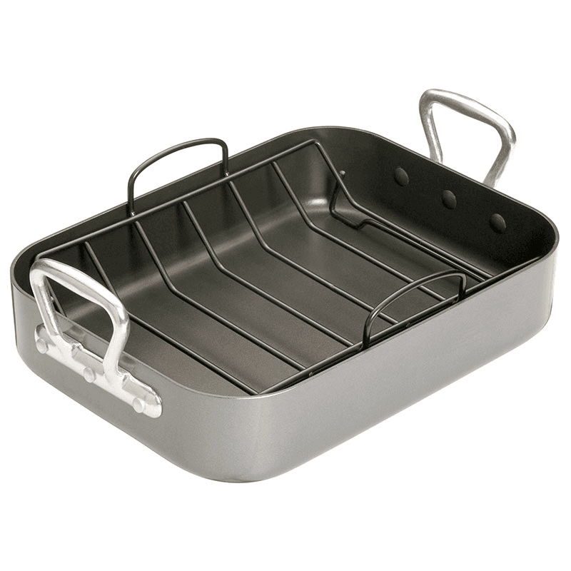 Non-stick roasting tin with rack, 40 x 28cm, Premium