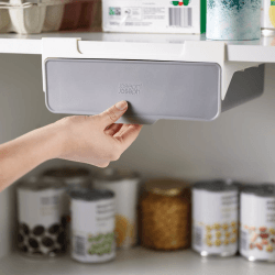 Image showing the Undershelf drawer, H10 x W23.5 x D22.5cm, Dark Grey/ Grey product.