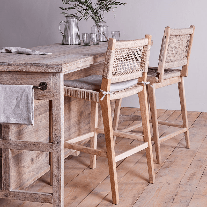 Aamani Counter Chair, Mango Wood