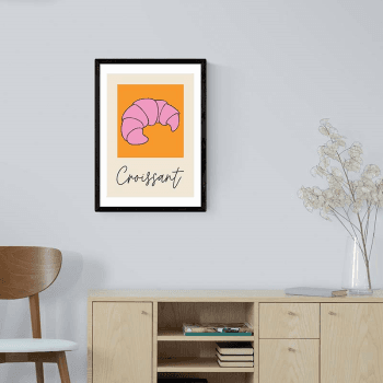 Image showing the Inoui Croissant Print, Pink product.