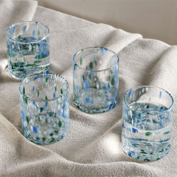 Image showing the Taja Set of 4 Tumblers, 325ml, Sea Blue product.
