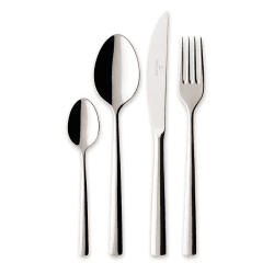 Image showing the Piemont 24 piece cutlery set, Stainless Steel product.