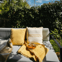 Image showing the Thyme Throw, H180cm x W130cm, Yellow product.