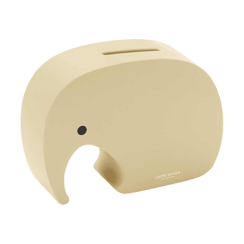 Miniphant Moneybox, H9 x W12.5cm, Vanilla Bean