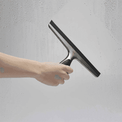 Image showing the Stainless steel squeegee, Black/Silver product.