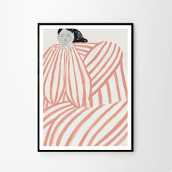 Image showing the Still Waiting - Sofia Lind Art print, H70 x D50cm, Multi product.