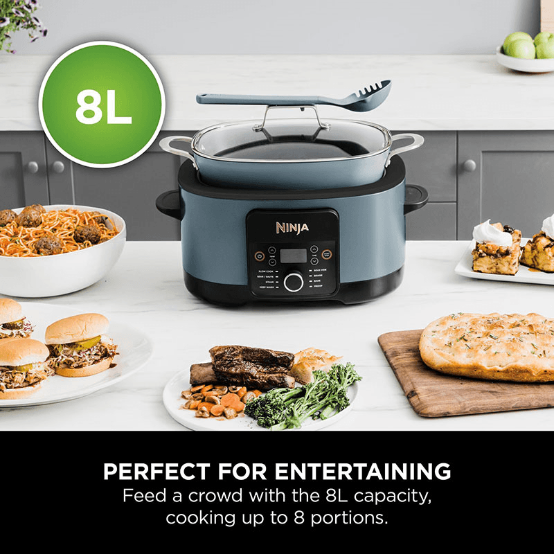 Foodi 8-in-1 Possible Cooker, 8L, Sea Salt Grey