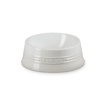 Image showing the Stoneware Medium Pet Bowl, 18cm, Meringue product.