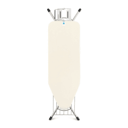 Image showing the Steam Iron Rest With Linen Rack Ironing board, L124 x W45cm, Ecru product.