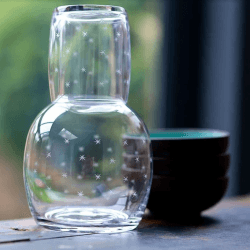 Image showing the Stars Carafe and glass, 1.3l, crystal product.