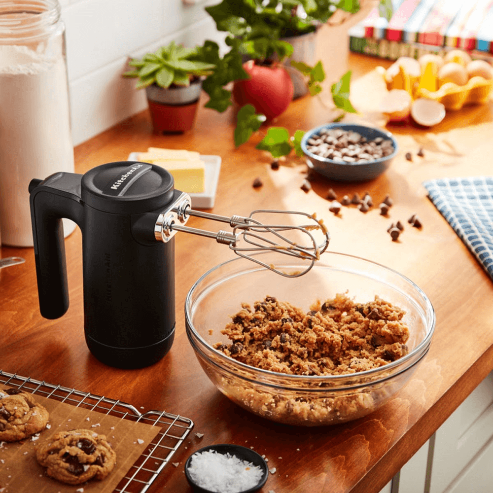 Cordless Hand Mixer, Black Matte