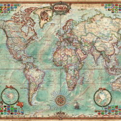 Image showing the Political Map of the World 1500 piece Jigsaw Puzzle product.