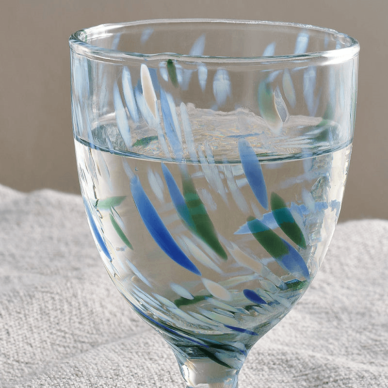 Taja Set of 4 Glasses, 190ml, Sea Blue