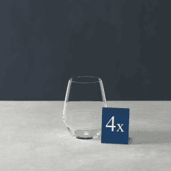Image showing the Ovid Set of 4 Water Glasses, 420ml, Clear product.