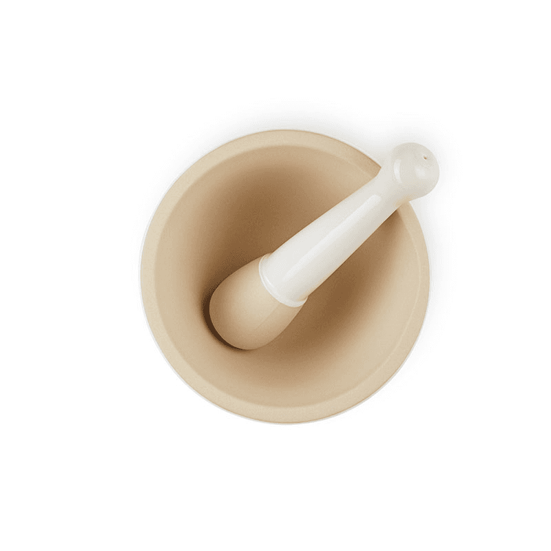 Stoneware Pestle & mortar, 12cm, Meringue