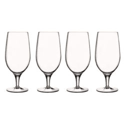 Image showing the Michelangelo Masterpiece Set of 4 Beer Glasses, 57cl, Clear product.