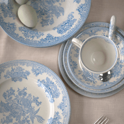 Image showing the Asiatic Pheasants Plate, D17.5cm, Blue product.
