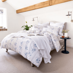 Image showing the Austin Roses Duvet Set, Double, Blue product.