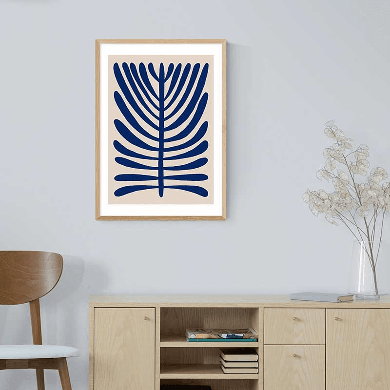 Alisa Galitsyna One Hundred Leaved Plant II Print, Blue