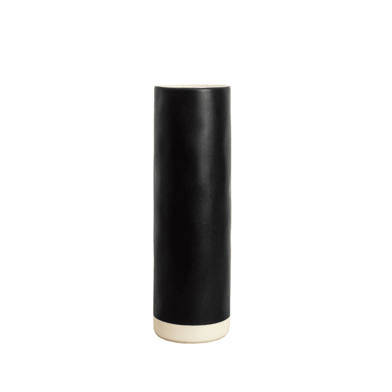 Pitka Tall Vase, 30 x 9cm, Black