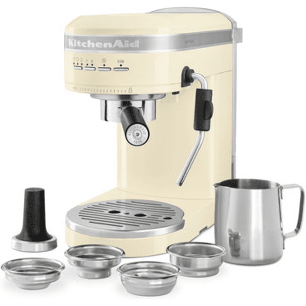 Semi Automatic Espresso Machine, 286cm, Almond Cream,