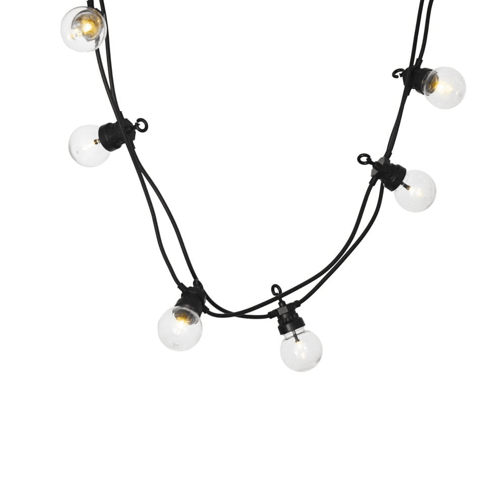 Golf Ball Festoon Lights, 8.7m, Black
