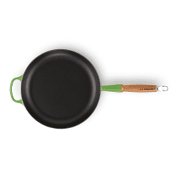 Image showing the Signature Cast Iron Frying Pan with Wooden Handle, 28cm, Bamboo product.